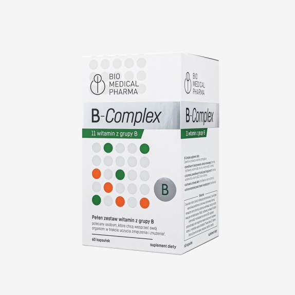 B-complex Bio Medical Pharma 60 kapsułek cena 19,98$