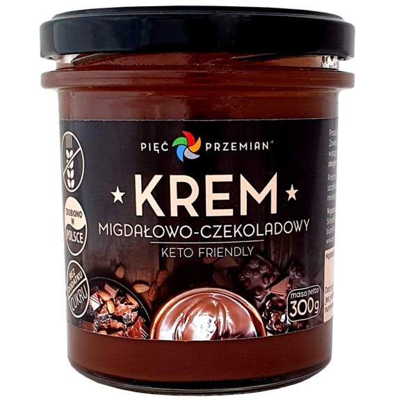 Krem migdałowo-czekoladowy KETO 300 g Pięć Przemian cena €6,96