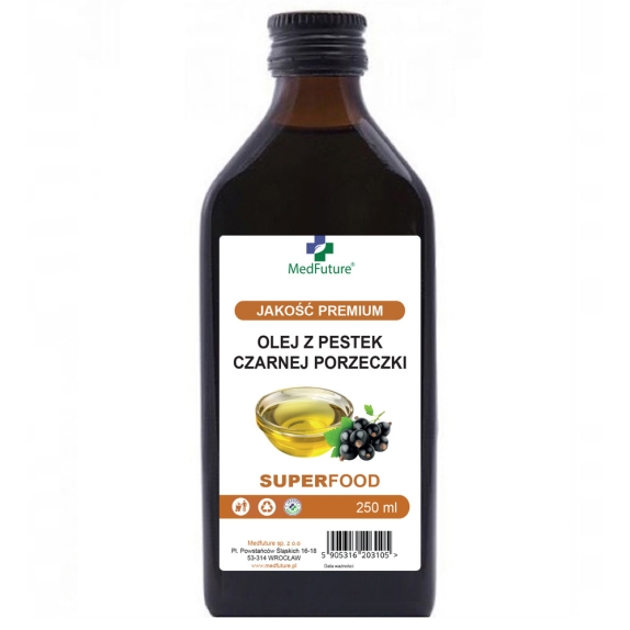 Medfuture olej z czarnej porzeczki 250 ml cena 58,99zł
