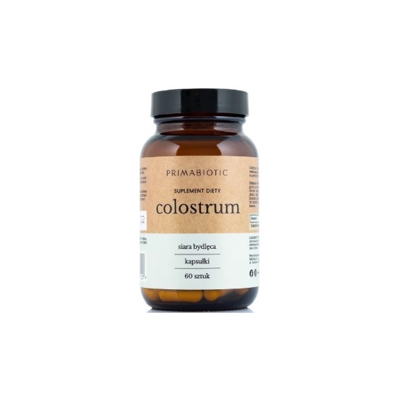 Primabiotic Colostrum (siara bydlęca) 60 kapsułek cena 18,90$