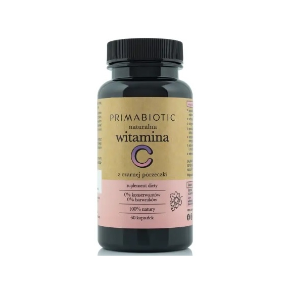 Primabiotic witamina C z czarnej porzeczki 60 kapsułek cena 37,90zł