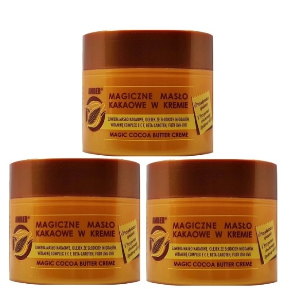 Amber Magiczne Masło Kakaowe w kremie 3 x 150 ml  cena 105,00zł