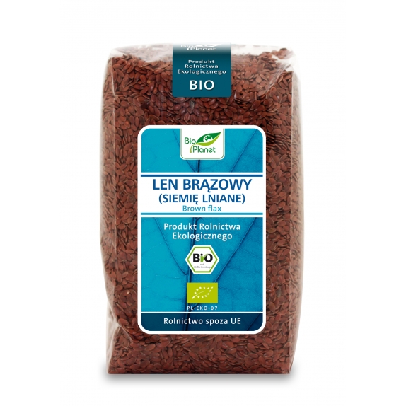 Len brązowy (siemię lniane) 400 g Bio Bio Planet cena 7,05zł