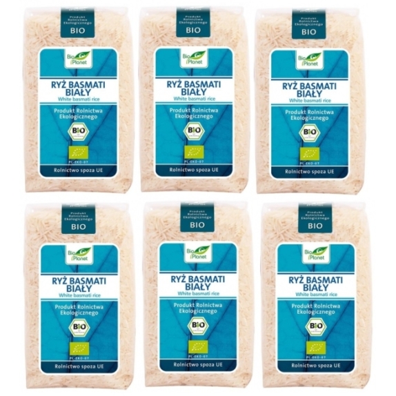 Ryż basmati biały bezglutenowy 500 g x 6 sztuk  BIO Bio Planet  cena 60,50zł