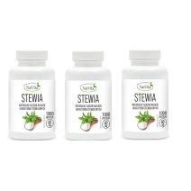 Stewia 60 mg ok. 1000 pastylek x 3 sztuki Natvita