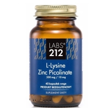 LABS212 L-Lysine Zinc Picolinate Cynk 45kapsułek