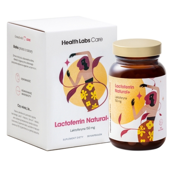 Health Labs Lactoferrin Natural+ 30kapsułek cena €16,28
