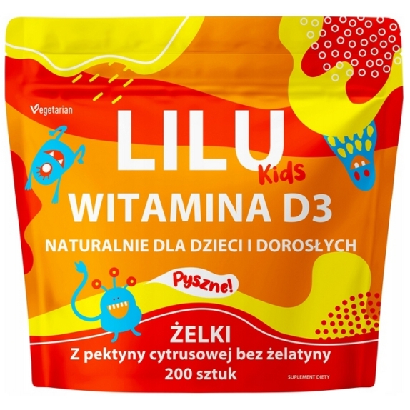 MyVita Lilu Kids żelki z witaminą D3 200sztuk cena 49,00zł