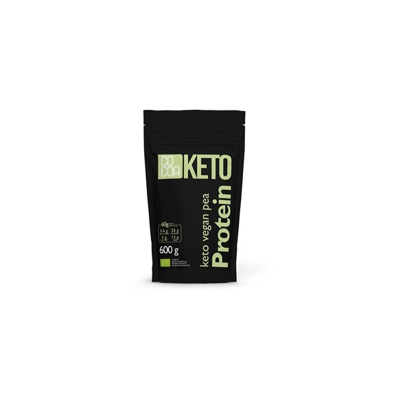 Białko z grochu z olejem MCT Keto BIO 600 g Cocoa cena 124,49zł