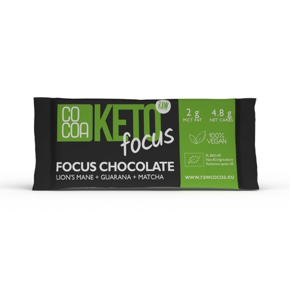 Czekolada Keto Focus BIO 40 g Cocoa cena 2,66$