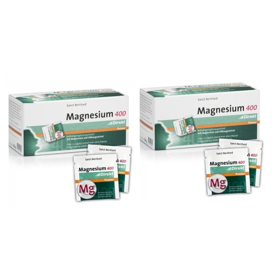 Magnez Direkt 400 mg Sanct Bernhard 60 saszetek x 2 sztuki cena €20,11