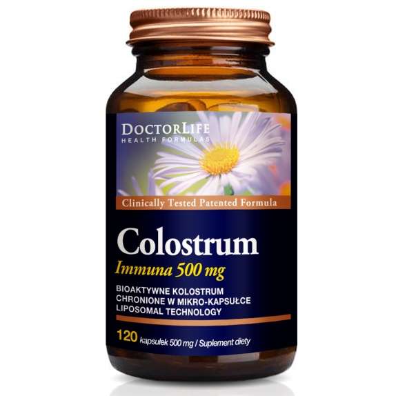 Doctor Life Colostrum Immuna 500 mg 120 kapsułek cena €15,17