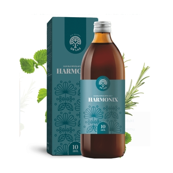 Harmonix preparat ziołowy na bezsenność płyn 500ml Dr Las cena €17,89