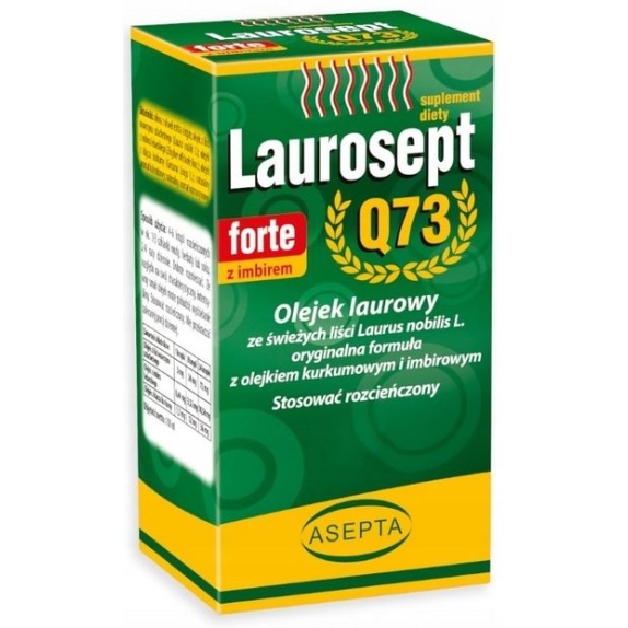 Laurosept Q73 FORTE z imbirem 30 ml Asepta cena 59,00zł