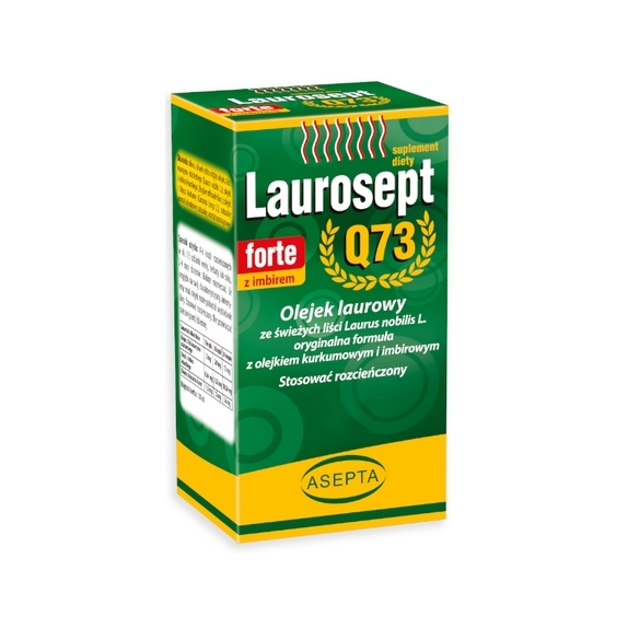 Laurosept Q73 FORTE z imbirem 10 ml Asepta cena 35,90zł