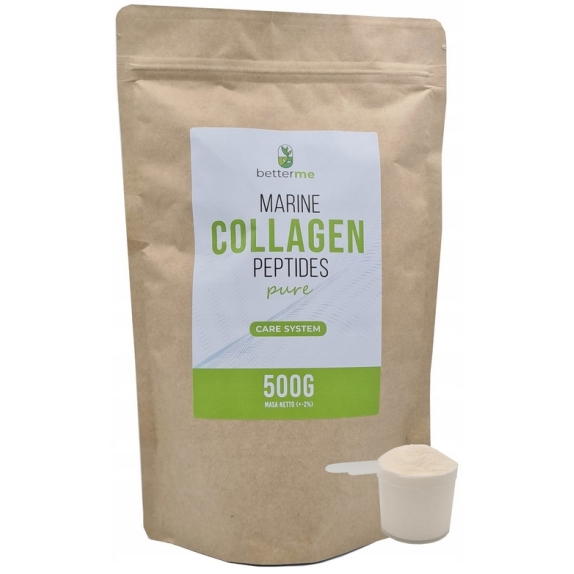 BetterMe Marine Collagen Pure czysty kolagen rybi proszek 500 g (torebka) cena 32,37$
