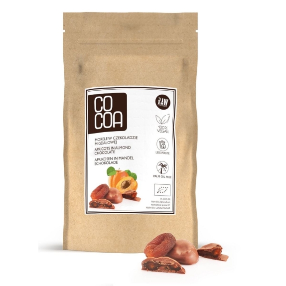 Morele w czekoladzie migdałowej BIO 200 g Cocoa cena €8,06