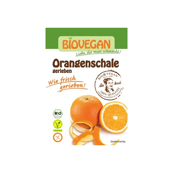 Skórka pomarańczy suszona bezglutenowa 9 g BIO Biovegan cena €1,24