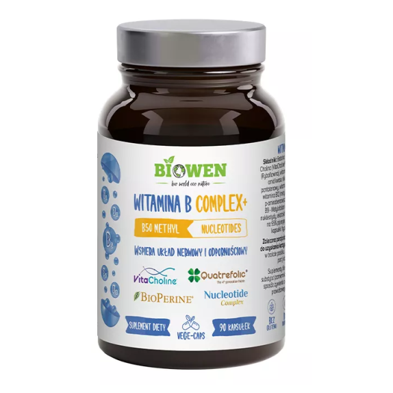 Biowen Witamina B Complex+ 90 kapsułek cena €17,57