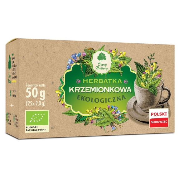 Herbata krzemionkowa 25 saszetek x 2g BIO Dary Natury cena 6,60zł