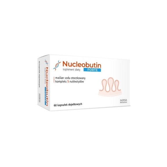 NorsaPharma Nucleobutin Forte 60 kapsułek cena 25,89$