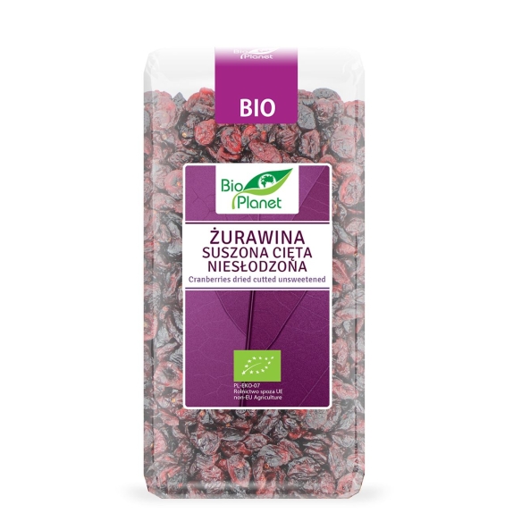 Żurawina suszona cięta niesłodzona BIO 400 g Bio Planet cena €10,20