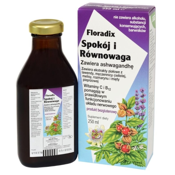 Floradix Spokój i Równowaga 250 ml cena 12,14$