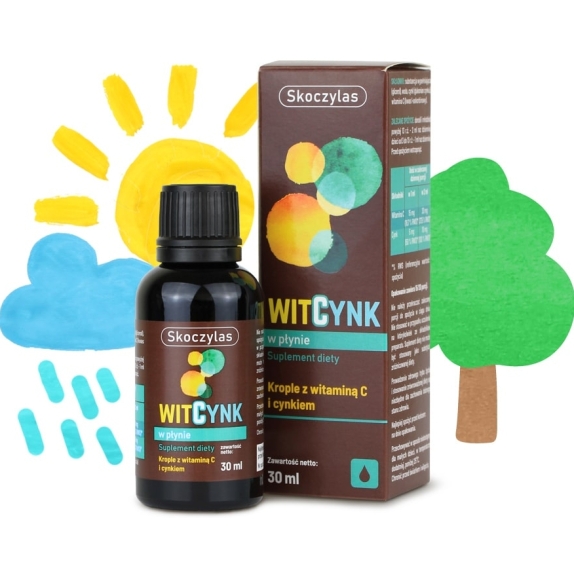 WitCynk witamina C i cynk w płynie 30 ml Skoczylas cena 9,18$