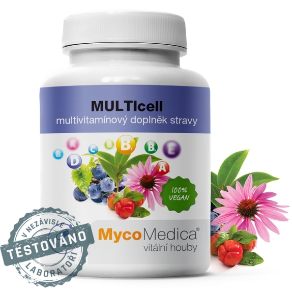 MycoMedica MultiCell witaminy i minerały 60 kapsułek cena 20,25$