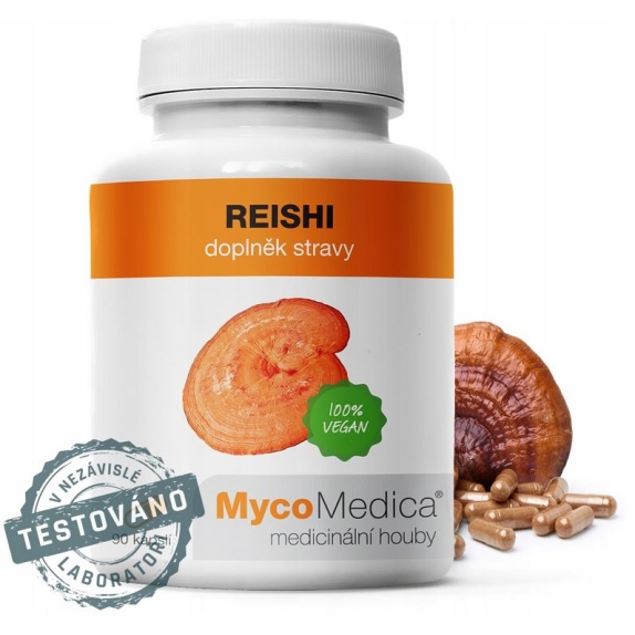 MycoMedica Reishi Grzyb Ganoderma 500 mg 90 kapsułek cena €47,56