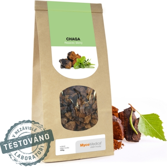 MycoMedica Chaga grzyb suszony 100 g cena 56,00zł