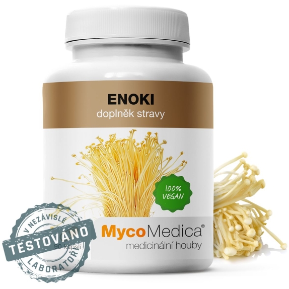 MycoMedica Enoki 90 kapsułek cena 145,00zł