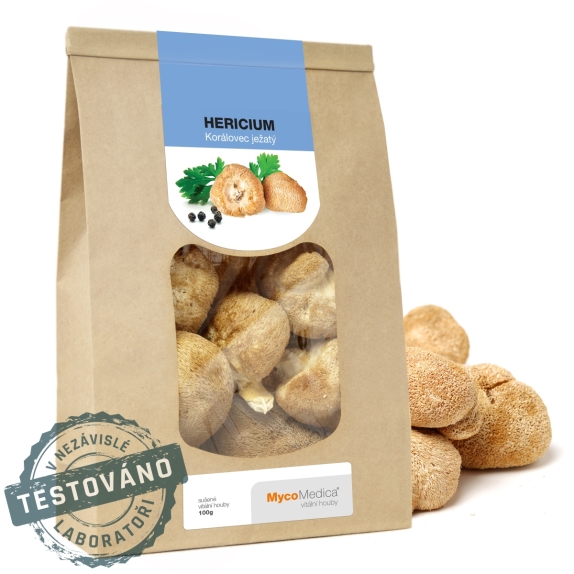 MycoMedica Hericium grzyby suszone owocnie 100 g cena €9,26