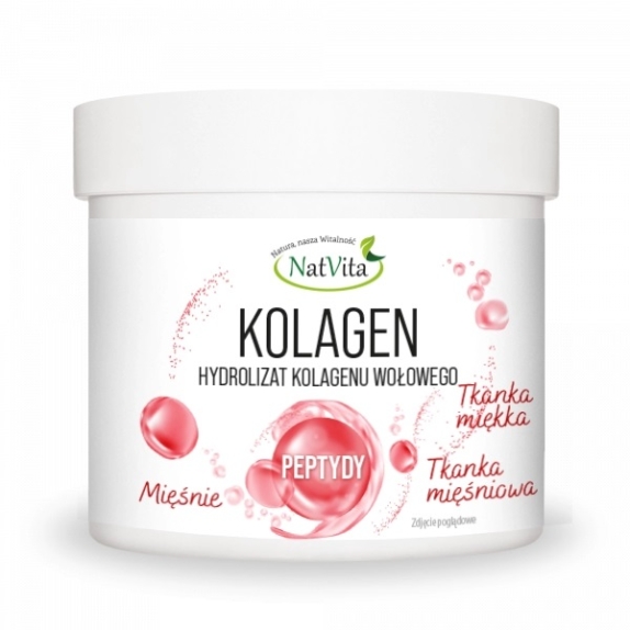 Natvita kolagen muscle hydrolizat kolagenu wołowego 270 g cena 54,00zł