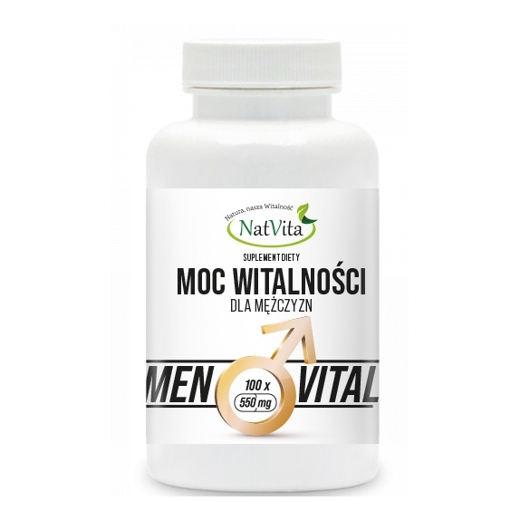 Natvita moc witalności max dla mężczyzn 550g 100 kapsułek cena 43,99zł