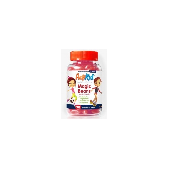 ActiKid multiVitamina Magic Beans malina 90 sztuk cena 10,26$