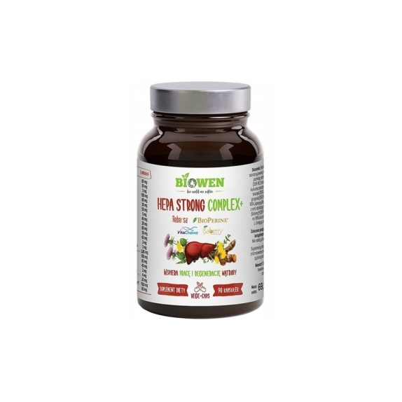 Biowen Hepa Strong Complex+ na wątrobę 90kapsułek cena 20,16$