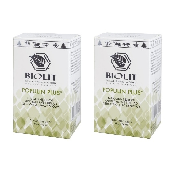 Biolit Populin plus 200 ml x 2 sztuki cena 330,00zł