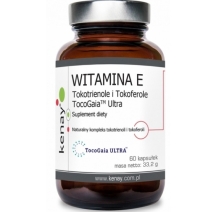 Kenay Witamina E Tokotrienole i Tokoferole TocoGaia™ Ultra 60kapsułek