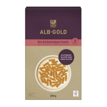 Makaron proteinowy świderki z ciecierzycy bezglutenowy 250 g BIO Alb-Gold