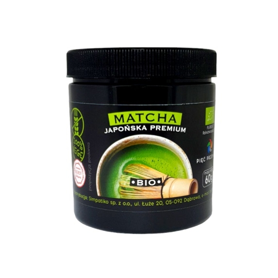 Matcha japońska premium 60 g BIO Pięć Przemian cena 40,99zł