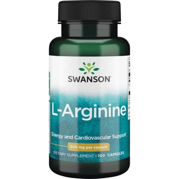 Swanson L-arginina 500 mg 100 kapsułek cena 19,90zł