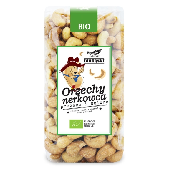 Orzechy nerkowca prażone i solone BIO 350 g Bio Planet cena 9,41$