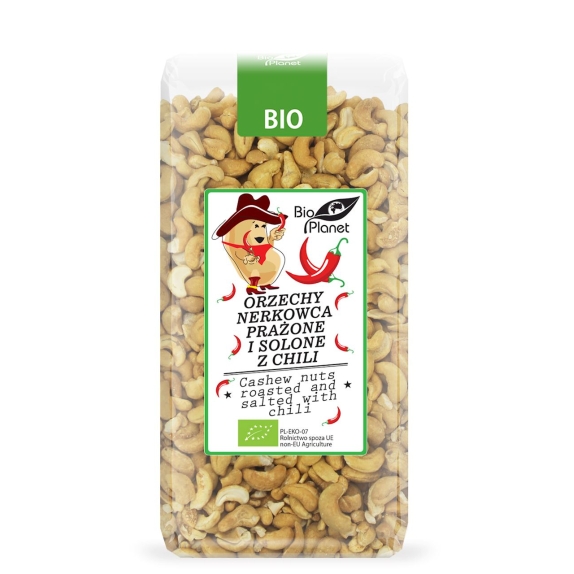 Orzechy nerkowca prażone i solone z chili BIO 350 g Bio Planet cena €7,65