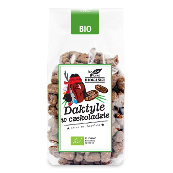 Daktyle w surowej czekoladzie BIO 250 g Bio Planet cena 6,32$