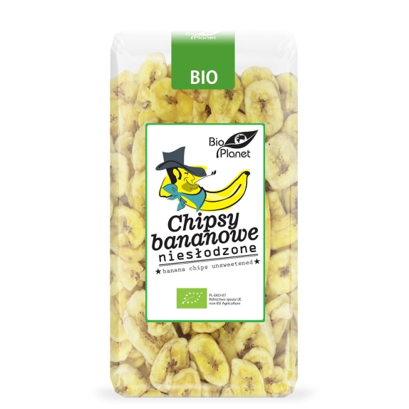 Chipsy bananowe niesłodzone BIO 350 g Bio Planet cena €3,14