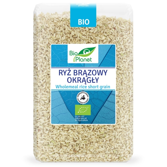 Ryż brązowy okrągły 2 kg BIO Bio Planet cena 34,05zł