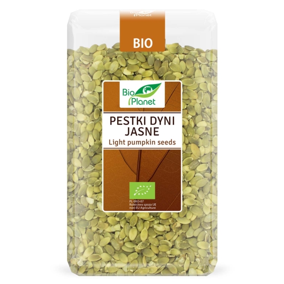 Pestki dyni jasne BIO 1 kg Bio Planet  cena 39,45zł