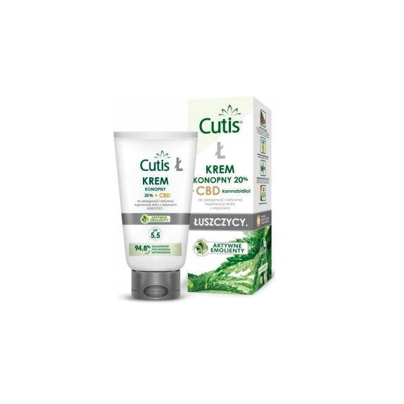 Cutis Ł - Łuszczyca maść konopna 20 % + CBD 120 ml cena 12,39$