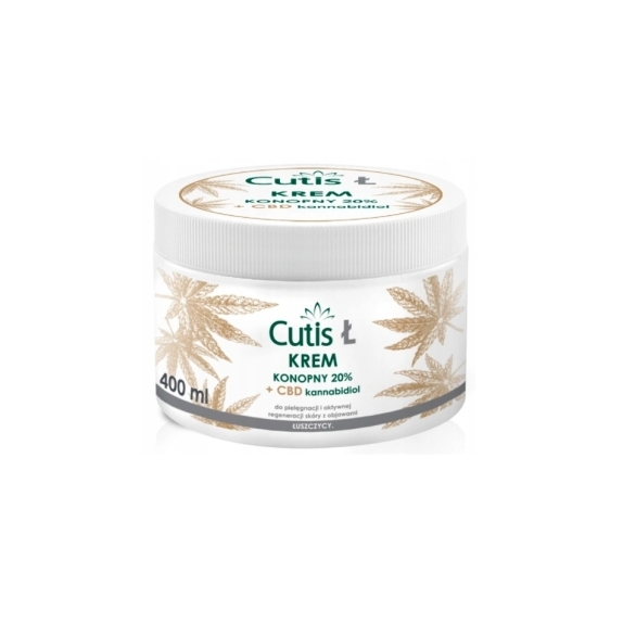 Cutis Ł - Łuszczyca krem konopny 20 % + CBD 400 ml  cena 83,90zł